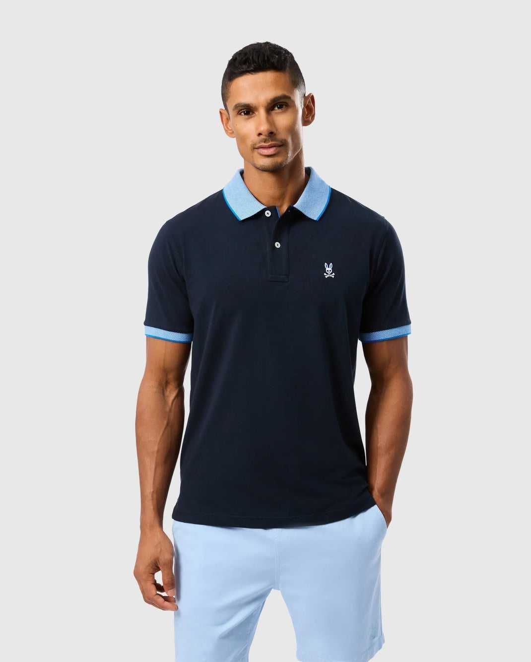 Polos Psycho Bunny Northlake Jersey Polo Bleu Marine Homme | UZJ-42349499